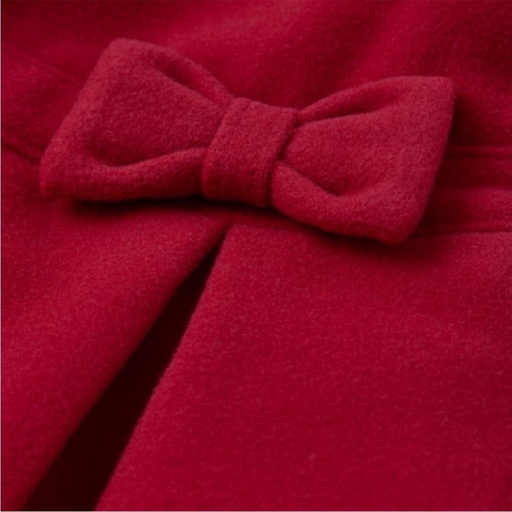 Girls bow dressy coat! Size 8 - Picture 8 of 11